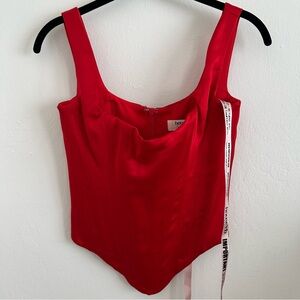 House of CB Rafa Scarlet Longline Corset Top size XS